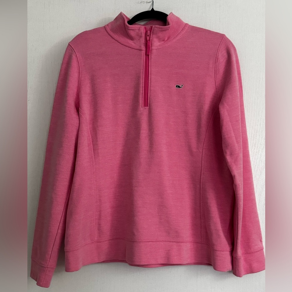 Vineyard Vines Women's Pink Quarter-Zip Pullover
